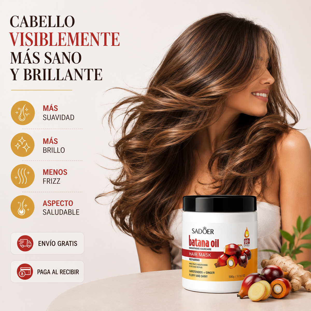 Mascarilla Cabello Reparación SADOER