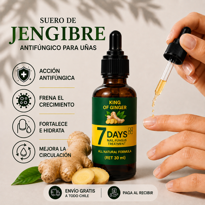 Suero de Jengibre Antifúngico para Uñas