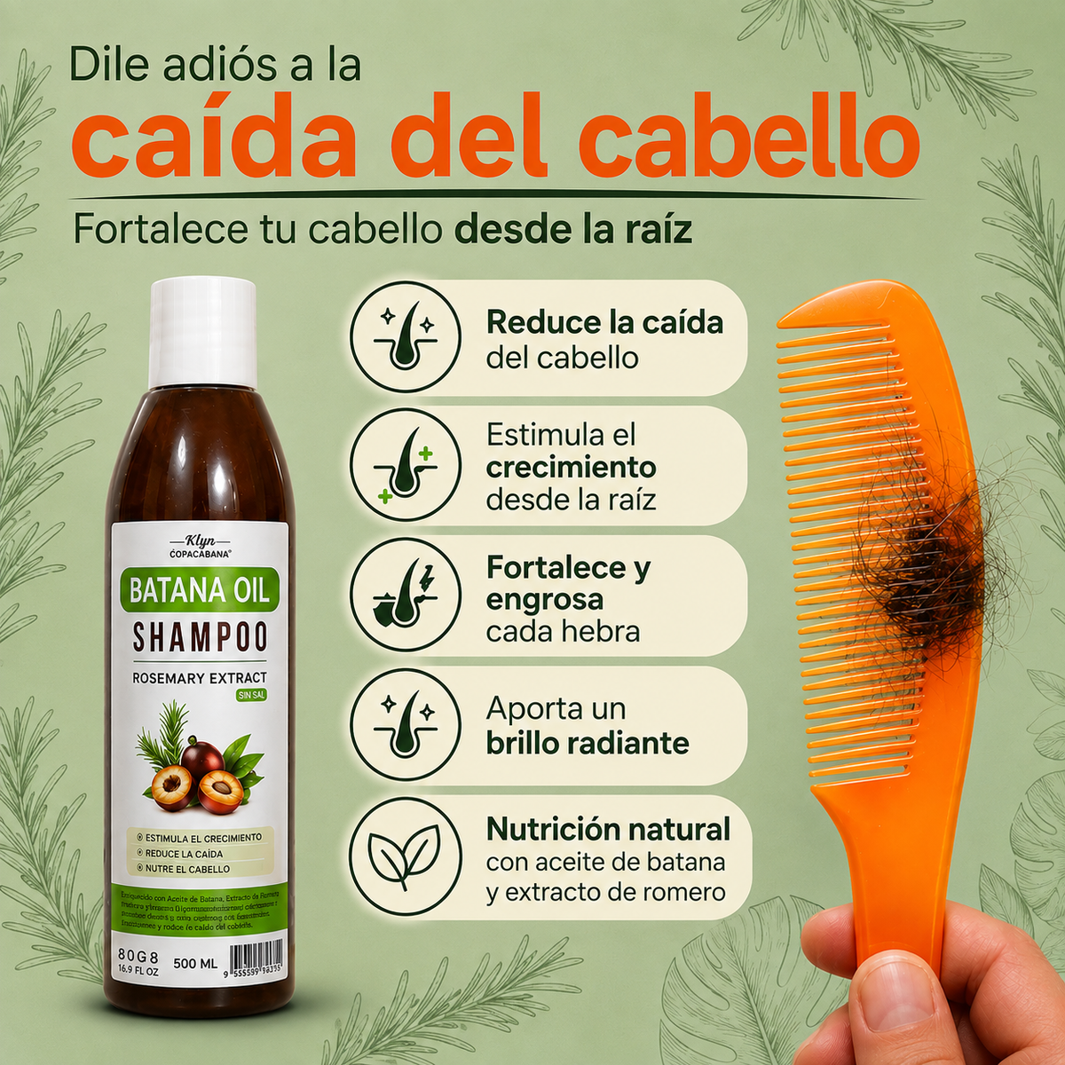 Shampoo Batana Crecimiento Cabello