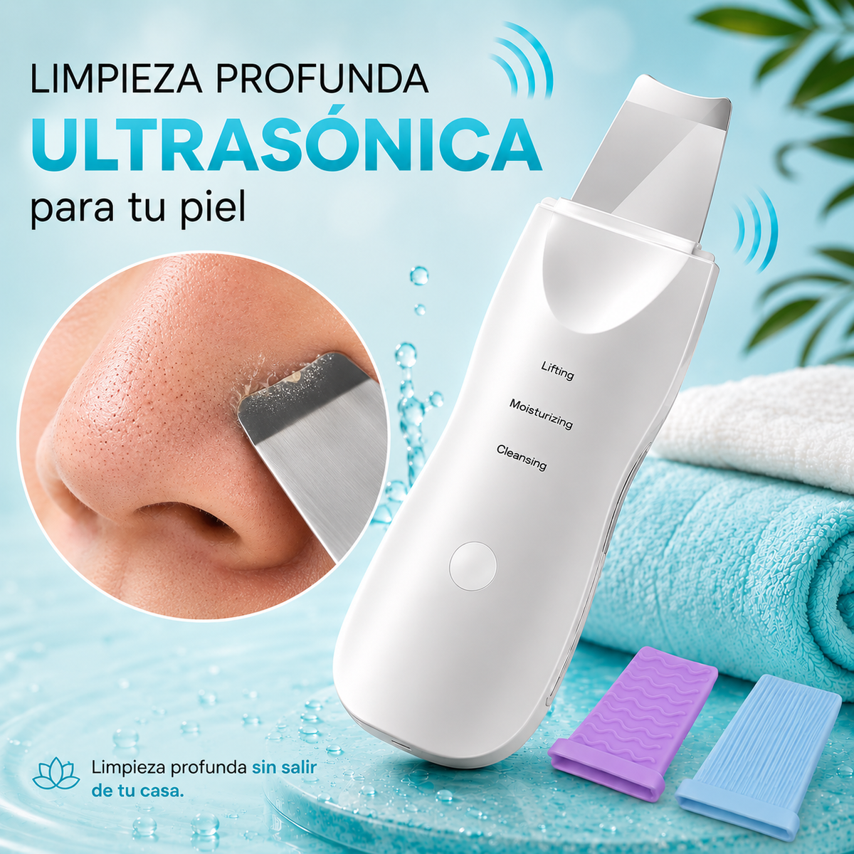 Limpiador facial ultrasónico