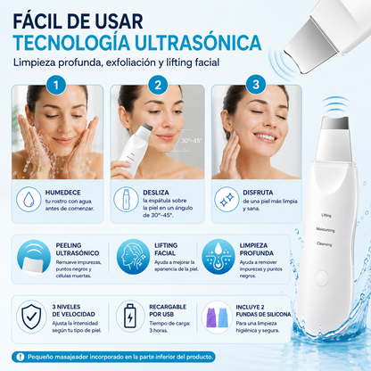 Limpiador facial ultrasónico
