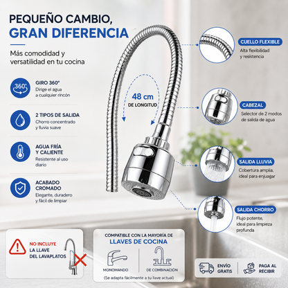 Adaptador Flexible Lavaplatos