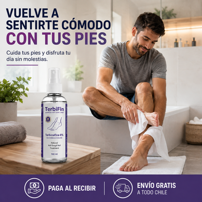 TerbiFin 8% Spray fungicida  Pies
