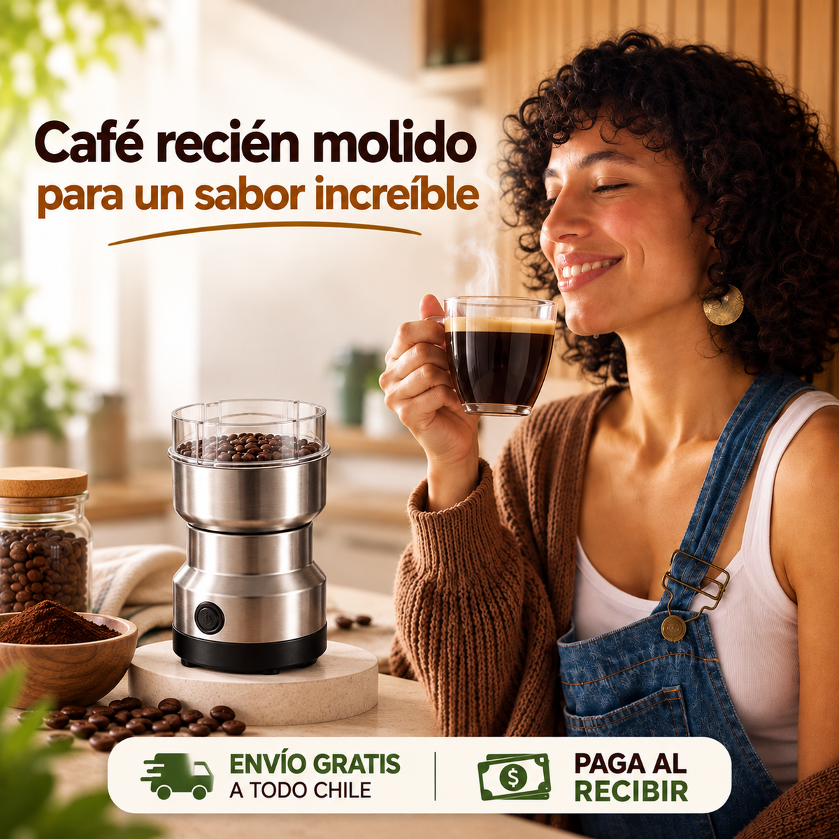 Molino Eléctrico De Café y Especias